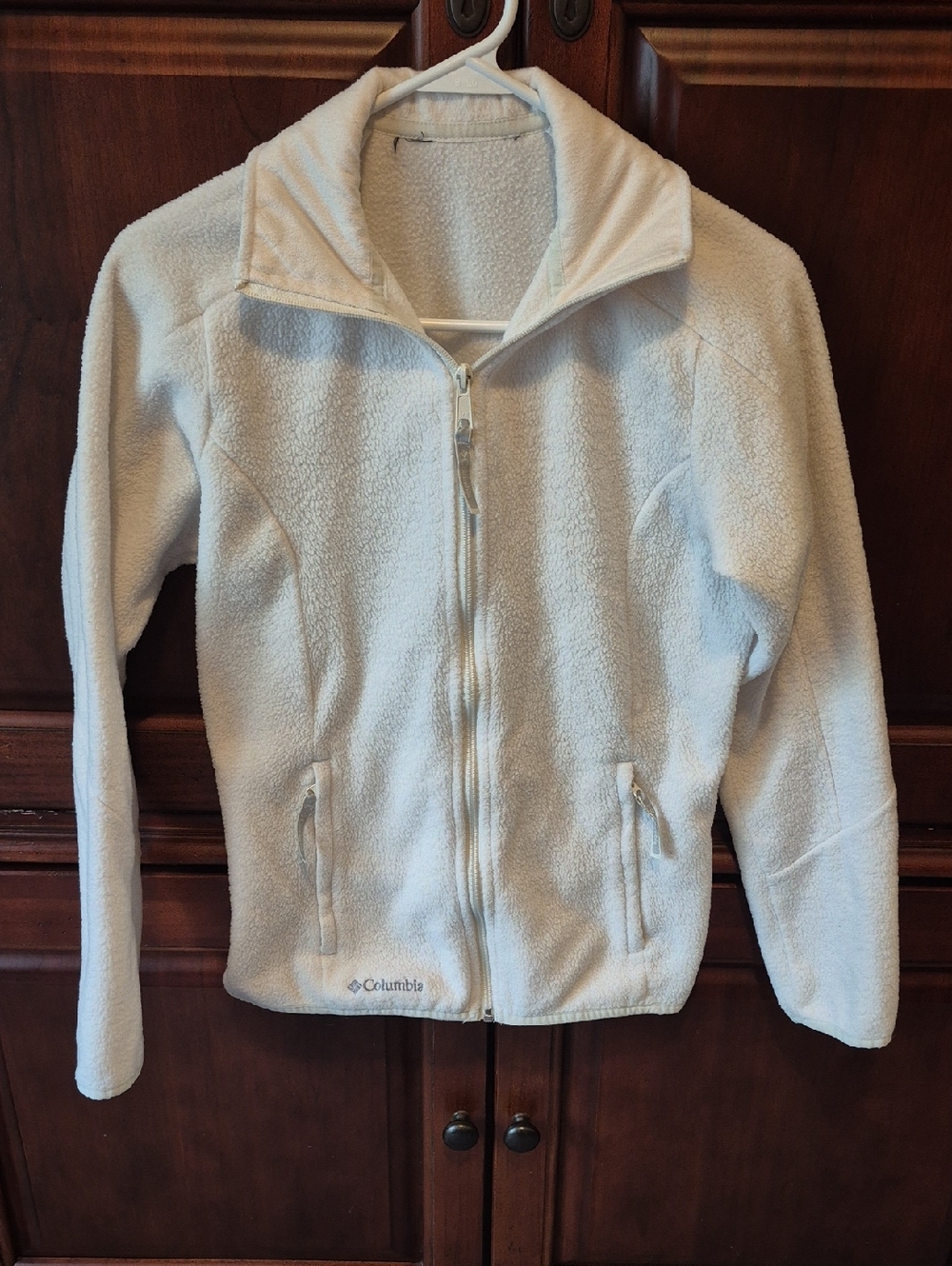 Columbia Cream Full-Zip Fleece Jacket